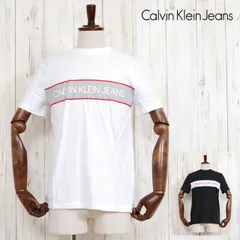 Calvin Klein Jeans カルバン クライン ジーンズ OUTLINE LOGO BOX CREW NECK TEE CK プリント クルーネック 半袖 Tシャツ カットソー ホワイト 白 ブラック 黒 メンズ 男性 レディース 女性 ブランド ア