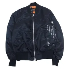 uniform experiment ユニフォームエクスペリメント ミリタリージャケット 19SS  UE-190016 GRAFFITI REVERSIBLE グラフィティ リバーシブル MA1 ジャケット ダークネイビー系 2【中古】のサムネイル