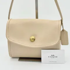 【良品】OLDCOACH ポシェット ショルダーバッグ ミニバッグ ベージュ