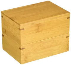 【新着商品】日本製 スス竹 二段弁当 ミニ 萬洋 ベルト付 13×9×10cm 57034A