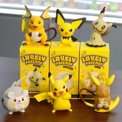 海外限定 6種セット ポケモン ブラインドボックス LangBowang フィギュア ラブリーシリーズ まとめ売り ピチュー ピカチュウ ライチュウ アローラライチュウ トゲデマル ミミッキュ 海外 限定 ポケットモンスター 正規品