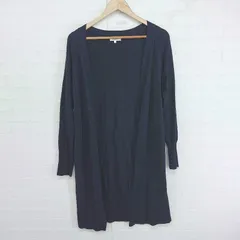 ◇ SOUP スープ ニット 長袖 ガウン カーディガン サイズ9 ネイビー レディース P  【1304200026709】