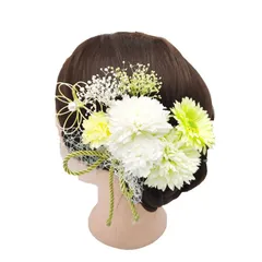 成人式 髪飾り 和装 ダリア ウェディング ヘッドドレス ヘッドアクセサリー ヘアアクセサリー 造花 七五三 卒業式 結婚式 和 ブライダル ヘアアクセ 花嫁 和風 謝恩会 花飾り 9点セット anpeng02