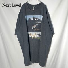 【Next Level】フォトプリントロゴ SEND CONFERENCE 特別支援教育　ビックロゴ　オーバーサイズ　半袖Tシャツ　チャコールグレー　2XL相当　US古着