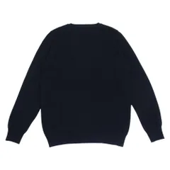 uniform experiment ユニフォームエクスペリメント UE-091033 PRESHRUNK WOOL STAR PATTERN V NECK KNIT バック スター Vネック ニット セーター ブラック系 3【中古】のサムネイル
