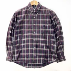 チャップス ラルフローレン ☆ CHAPS RALPH LAUREN パープル系 長袖 ボタンダウン チェックシャツ S 古着に合う好配色♪ アメカジ■H199