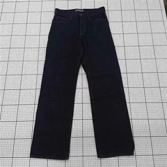 ◇ Θ ユニクロ × JW ANDERSON 221-476209 25SS ストレート ジーンズ サイズ24 ネイビー系 レディース E  【1509180006134】