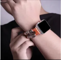 【人気商品】Apple Watch用 ハンドメイドレザーストラップバンド