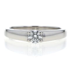 BVLGARI ブルガリ Pt950 プラチナ グリフ ソリテール リング ダイヤモンド エンゲージ 箱 指輪 9号【新品仕上済】【zz】【中古】