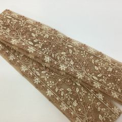 インド刺繍リボン　約6㎝巾　1m