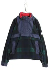 【お得なクーポン配布中!】 90s トミーヒルフィガー フリース アノラック ジャケット メンズ M 古着 オールド プルオーバー ジャンパー チェック セーリング パーカー
