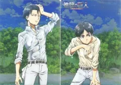 【中古】クリアファイル エレン/リヴァイ A4きらきらファイル 「進撃の巨人 in イトーヨーカドー」 イトーヨーカ堂限定