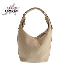 美品 GUCCI グッチ ベージュ シルバー金具 GGキャンバス 73885 ホーボー ワンショルダーバッグ 肩掛け レディース 411407【中古】