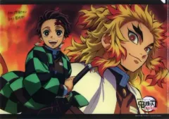 【中古】クリアファイル 竈門炭治郎＆煉獄杏寿郎(炭治郎刀) 雑誌イラストシリーズレイヤードクリアファイル5 「劇場版 鬼滅の刃 無限列車編」