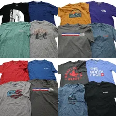 古着卸 まとめ売り アウトドアブランドMIX 半袖Tシャツ 16枚セット (メンズ S ) マーモット ノースフェイス パタゴニア 中古 古着 NA1193