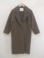 ◇ green label relaxing UNITED ARROWS FAbRICA TESSUTI 長袖 チェスター コート サイズ34 ブラウン系 レディース P  【1302180000177】