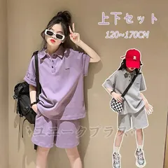 セットアップ キッズ ジャージ 2点セット 半袖Tシャツ  +ハーフパン 運動着 トップス 上下セット 女の子 運動風 普段着 ルームウェア ナチュラル シンプルhengling01 ☆DZ10