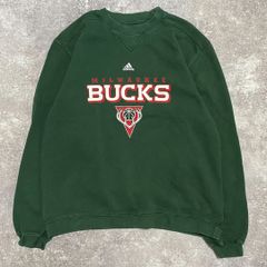 NBA ミルウォーキー・バックス 旧ロゴ プリント スウェット adidas 古着 バスケ