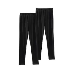 [ニッセン] レギンス･トレンカ 綿混１０分丈レギンス２枚組 黒+黒 MTT~LTT