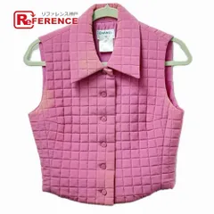 シャネル CHANEL ニット ジップアップ ベスト トップス ロゴ刺繍 34 CHANEL - 美品 シャネル ココマーク ベスト ノースリーブニット