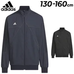 アディダス キッズ ジャケット ウィンドブレーカー adidas YB 247 デニム ウーブントップ 130-160cm 子供服 ジュニア トレーニングウェア アウター 子ども用 スポーツウエア ウインドブレーカー 黒 紺 上着 ブランド アパレル