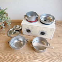 sass&belle キッチンツール おままごとセット クッキングボックス 7点セット シルバー グレー サス&ベル 男の子 女の子 ステンレス