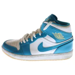 Nike Air Jordan 1 Mid 青/白　アクアトーン　ジョーダン1 エア ジョーダン 1 NIKE AIR JORDAN MID 