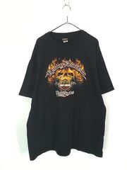 希少USA製】ハーレーダビッドソン Tシャツ ルート66 両面プリント 黒 