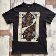 STAR WARS チューバッカ Tシャツ メンズ M 黒 ブラック 映画 古着