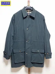 DAKS LONDON ダックス ロンドン メンズ ステンカラーコート 中綿ライナー付き Lサイズ グリーングレー系 中古B+ 【送料無料】 A-8792【質屋出品】のサムネイル