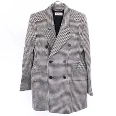 BALENCIAGA バレンシアガ 20AW ハウンドトゥース ダブルブレストテーラードジャケット 571279 TIT09 ホワイト ブラック 38のサムネイル
