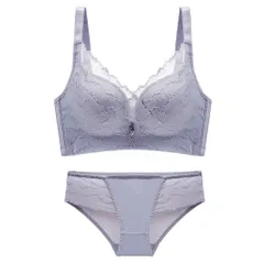 ☆ ブルー ☆ 34/75AB ☆ ブラジャーショーツセット pmybrsho01 ブラジャー ショーツ セット ブラショーツセット フルカップ レース セクシー 盛れる おしゃれ 大人 かわいい 可愛い 脇高 寄せ 上げ シンプル チャーム インナー 下着