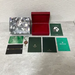 ROLEX ロレックス 赤いベロア箱 クッション 保証書の日本語訳 E