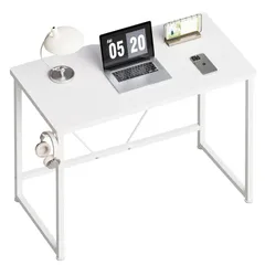 一人暮らし コンパクト 家具 ゲーミング table パソコンデスク 学習机 白 小さい 子 作業机 ワークデスク desk gaming 勉強机 desk pcデスク 幅80*奥行40cm 机 白い デスク スチールウッド簡易な単板デスク Maihail