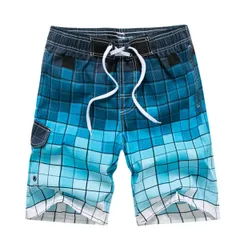 水着 メンズ サーフパンツ ハーフ 大きいサイズ 水陸両用  メッシュインナー付 ひざ丈 オシャレ 海パン 3L 4L 5L 6L 7L mm1805 blue