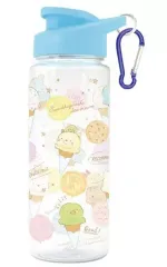 【中古】マグカップ・湯のみ(キャラクター) ブルー カラビナ付きウォーターボトル 「すみっコぐらし」