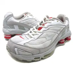 ナイキ NIKE シュプリーム Supreme ショックス ライド SHOX RIDE 2 スニーカー DN1615-100 ホワイト ライトグレー 28cm ☆AA★