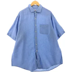 古着 ブルックスブラザーズ Brooks Brothers 346 半袖 リネンシャツ メンズXL相当/eaa534147
