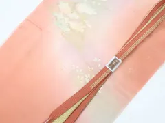 【一輝堂】リサイクル着物 和装小物 帯締め帯揚げセット 高麗組 金糸 金彩 花 帯締 帯揚 25w09-10907