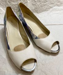 【極美品】sophiacollection ソフィアコレクション ホワイト パンプス ハイヒール 24.5cm