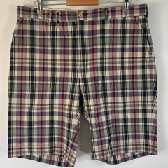 古着 90's/90年代 ポロバイラルフローレン Polo by Ralph Lauren ショートパンツ 半ズボン チェック ハーフパンツ w36 マルチカラー メンズ