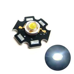 パワーLED Edison 3W CoolWhite EDEW-3LA1-1 星型ヒートシンク付き 10個