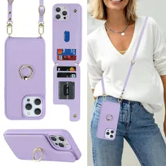 iPhone 12 Pro Max 6.7（2020）/iPhone 13 Pro Max 6.7（2021）ケース 手帳型 iPhone 12 Pro Max スマホ 携帯 用 ケース ショルダー クロスボディ 肩掛け 首かけ 斜めがけ ショルダー ケー 0