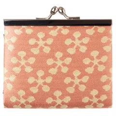 京都あらいそ　西陣織名物裂　小銭入れ・薄型095　利休梅　Kyoto nishijin  Coin purse