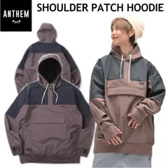 Sサイズ ◎ 24-25 ANTHEM SHOULDER PATCH HOODIE ROSY BROWN AN2405 アンセム スノーボード スノボウェア スポーツミックス 撥水パーカーのサムネイル