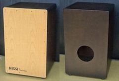 ＮＩＳＳＩカホン（上質ケース付）〜ナチュラルヘッド〜 〈ラテン パーカッション 箱ドラム Cajon〉
