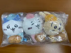未開封 ちいかわ 働くスタッフさん マスコット 3種セット タグ付き ハチワレ うさぎ ちいかわマーケット ID 2281