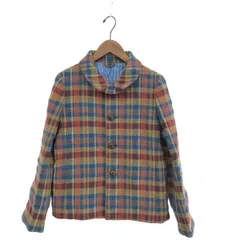 45R 45rpm ツイードジャケット チェック マルチカラー XL