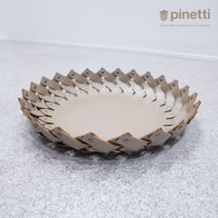 【展示品】Pinetti ピネッティ ALMERIA ROUND BASKET アルメリアラウンドバスケット トレイ レザー