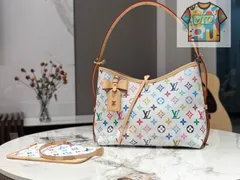 【今日WTO】Louis Vuitton x Murakami Carryall ホワイトトリコロール スモール-WTO輸入-DQ40